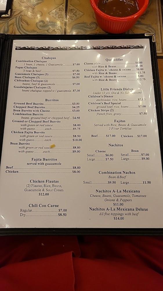 Casa Blanca Restaurant Menu image 1
